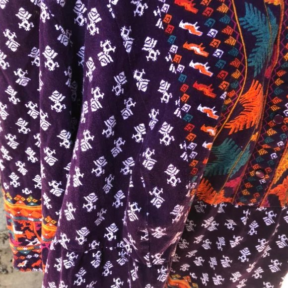 Ulla Popken Sofia Bright Graphic Knit Tunic 6X A-Line Empire Waist - Picture 3 of 5